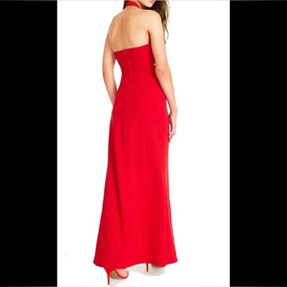 Nordstrom Speechless Formal Evening Dress Size 7 Color Red Sexy Jewel Stretch - Picture 2 of 16